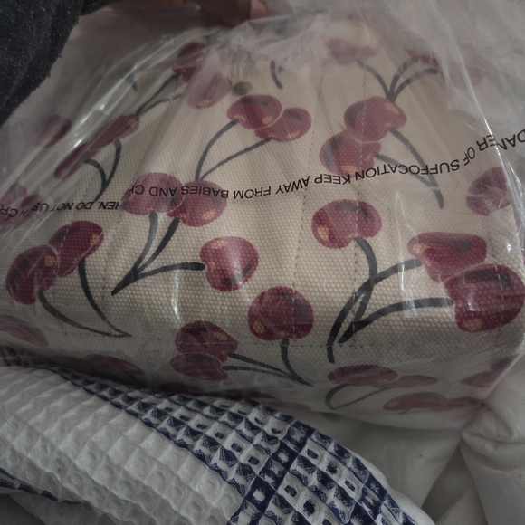 Coach Cherry Canvas Tote Bag - Picture 6 of 7